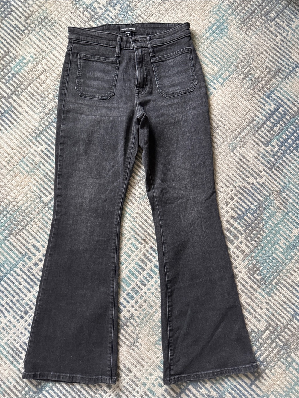 Lucky Brand Dark Gray Flare Jeans